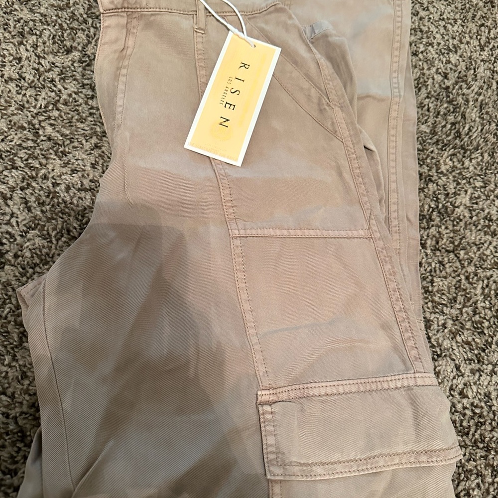 Risen Women's Tan Straight Leg Pants